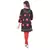 Black Cotton Bandhej Design Kurti