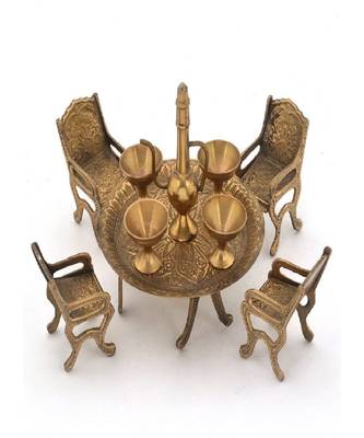 Buy Brass Dining Raja Set n Get Brass Canon Free 2