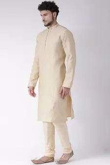 Tabard Kurta and Churidar Set For Men