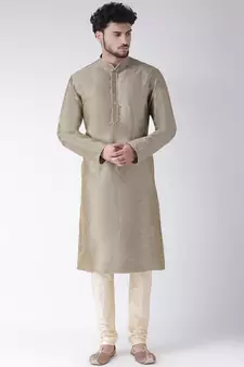 Tabard Kurta and Churidar Set For Men