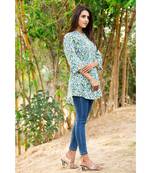 Cotton Hand Block Floral Print Kurta