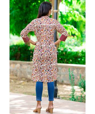 Cotton Hand Block Print Multicolor Kurta 2