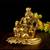 Vintage Gulley White Metal Golden Oxidized Pagdi Ganesha Small Decorative Diwali Home Decoration & Gift Item