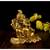 Vintage Gulley White Metal Golden Oxidized Pagdi Ganesha Small Decorative Diwali Home Decoration & Gift Item