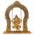 Vintage Gulley White Metal Golden Oxidized Ganesha on Swing Decorative Diwali Home Decoration & Gift Item I Ganpati
