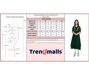 Trendmalls Dark-green embroidered cotton cotton Party Wear Festive Casual Wedding CHIKANKARI Premium Kurtis & Kurta  7