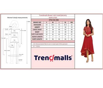 Trendmalls Red embroidered rayon heavy-work Party Wear Festive Casual Wedding CHIKANKARI Premium Kurtis & Kurta  7