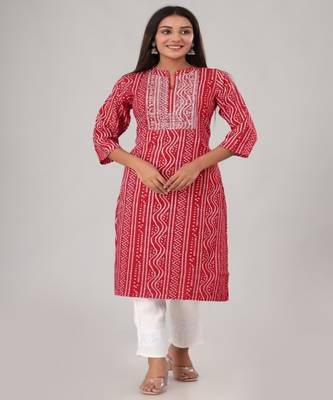 Women Rayon Printed Kurti 1