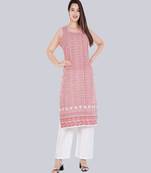 Women Rayon Zig-Zag Printed Kurti and Palazzo