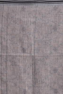 Peach hand woven cotton saree with blouse 5