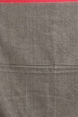 Silver hand woven cotton saree with blouse 5