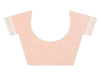 Pink embroidered cotton saree with blouse 3
