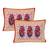 Red 104 TC Cotton Printed Double Bedsheet with 2 Pillow Covers