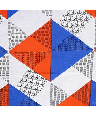 Orange 104 TC Cotton Printed Double Bedsheet with 2 Pillow Covers 5