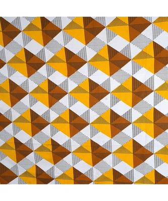 Yellow 104 TC Cotton Printed Double Bedsheet with 2 Pillow Covers 5