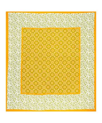 Yellow 104 TC Cotton Printed Double Bedsheet with 2 Pillow Covers 4