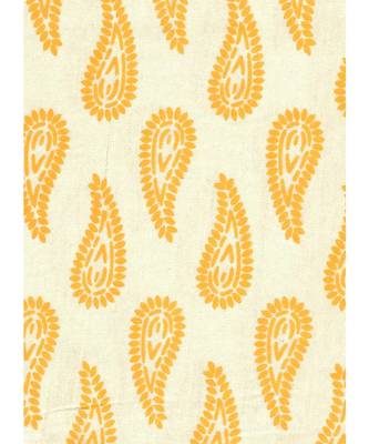 Yellow 104 TC Cotton Printed Double Bedsheet with 2 Pillow Covers 2