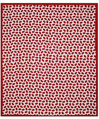Red 104 TC Cotton Printed Double Bedsheet with 2 Pillow Covers 2
