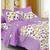 Purple 104 TC Cotton Printed Double Bedsheet with 2 Pillow Covers