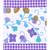 Purple 104 TC Cotton Printed Double Bedsheet with 2 Pillow Covers