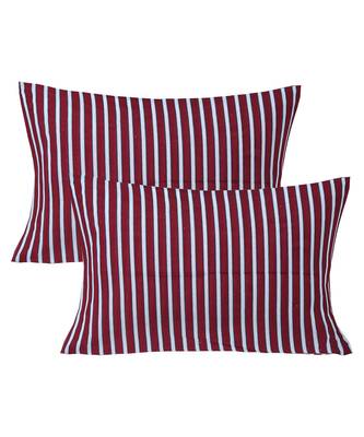 Red 104 TC Cotton Printed Double Bedsheet with 2 Pillow Covers 3