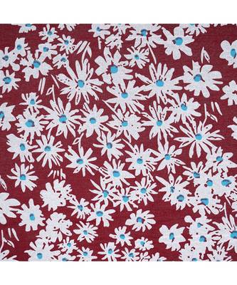 Red 104 TC Cotton Printed Double Bedsheet with 2 Pillow Covers 5