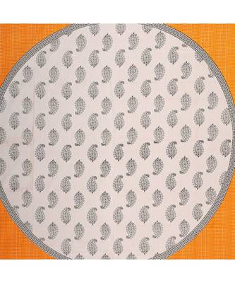 Yellow 104 TC Cotton Printed Double Bedsheet with 2 Pillow Covers 5