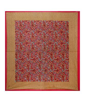 Red 104 TC Cotton Printed Double Bedsheet with 2 Pillow Covers 4