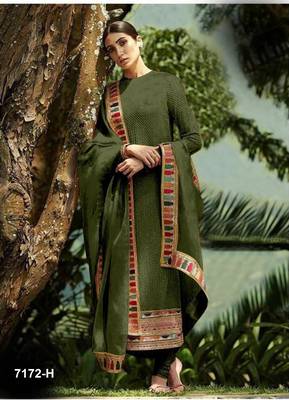 Mehendi embroidered faux georgette salwar 1