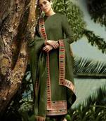Mehendi embroidered faux georgette salwar