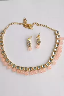 RozMili kundan Necklace set