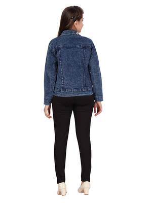 Blue
 printed cotton girls-jackets-coats 4