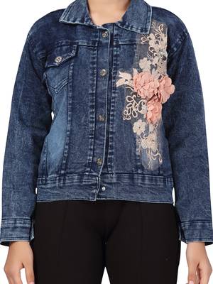 Blue
 printed cotton girls-jackets-coats 5