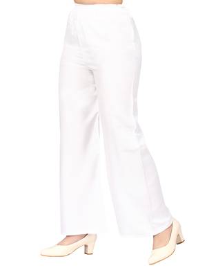 White plain cotton trousers
 3