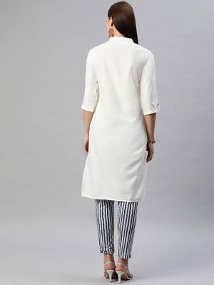 White plain cotton ethnic-kurtis 4