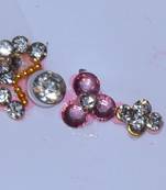 long pink color single bindi
