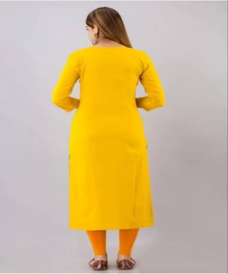 Women Rayon Solid Embroidery Kurti 2