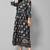 Mohvogue Women's Teal Floral Print Rayon Dress