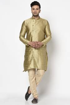 Tabard Kurta and Churidar Set For Men