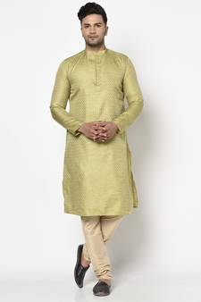 Tabard Kurta and Churidar Set For Men