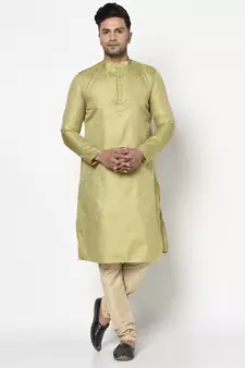 Tabard Kurta and Churidar Set For Men
