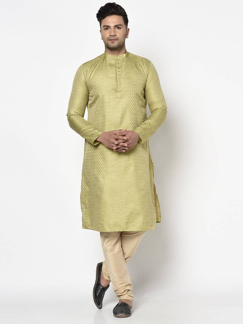 Tabard Kurta and Churidar Set For Men