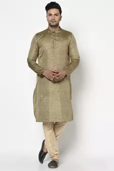 Tabard Kurta and Churidar Set For Men