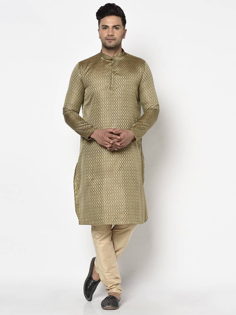 Tabard Kurta and Churidar Set For Men