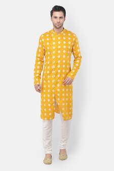Tabard Kurta and Churidar Set For Men