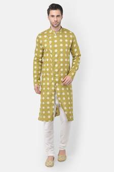 Tabard Kurta and Churidar Set For Men