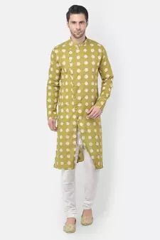 Tabard Kurta and Churidar Set For Men