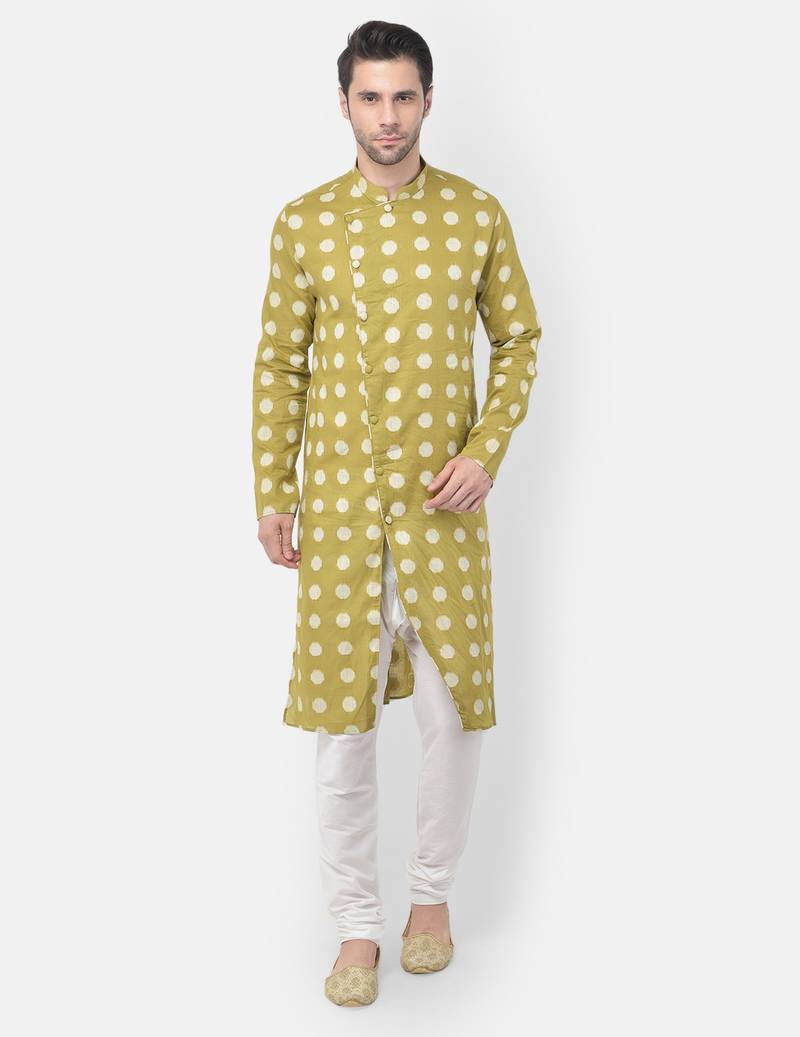 Tabard Kurta and Churidar Set For Men