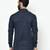 Blue printed blended cotton men-kurtas