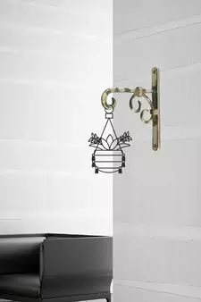 eCraftIndia Contemporary Brass Wall hanging to Hang any object on Wall